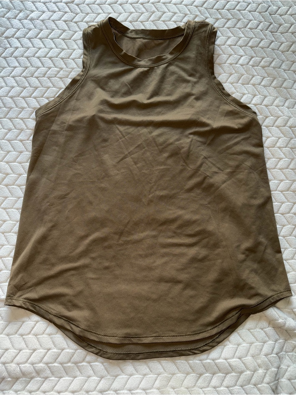 Lululemon Fast and Free Race Length Tank Brown Size 6